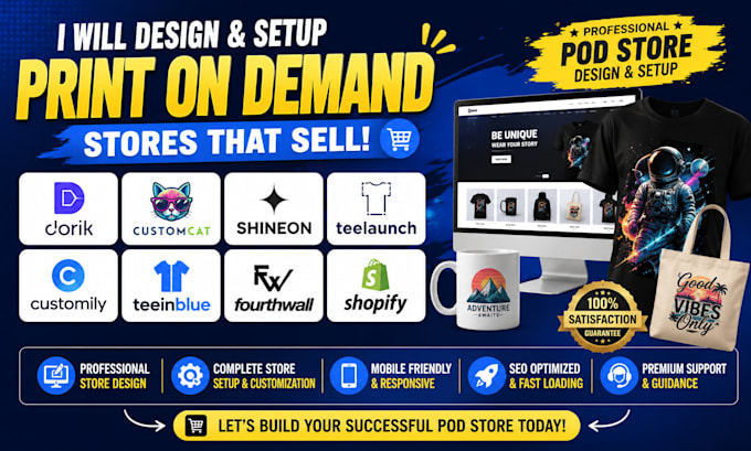 dorik website customcat shineon teelaunch customily teeinblue fourthwall store