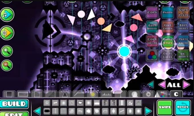 create geometry dash decoration of your level to a rated worthy level