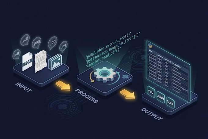 extract data from pdfs and documents with python