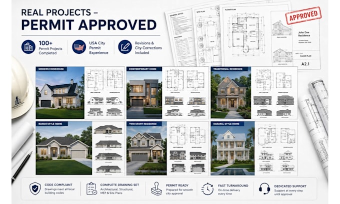 draw architect site plan floor plan blueprint 2d floor plan for city permit
