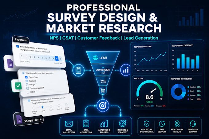 create typeform survey funnel, lead generation quiz and customer feedback system