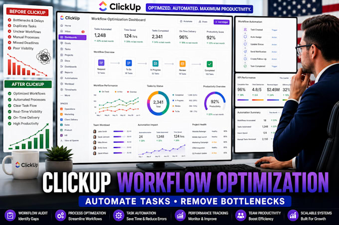 optimize clickup workflows remove inefficiencies and automate tasks