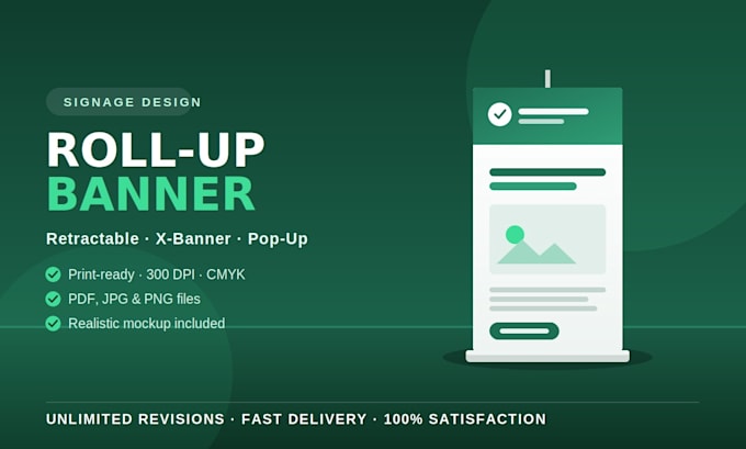 design a roll up banner