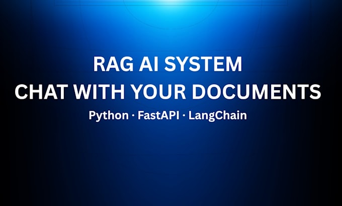 build a rag ai system to chat with your documents and data