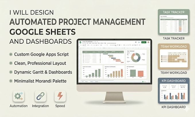 build google sheets project management dashboard
