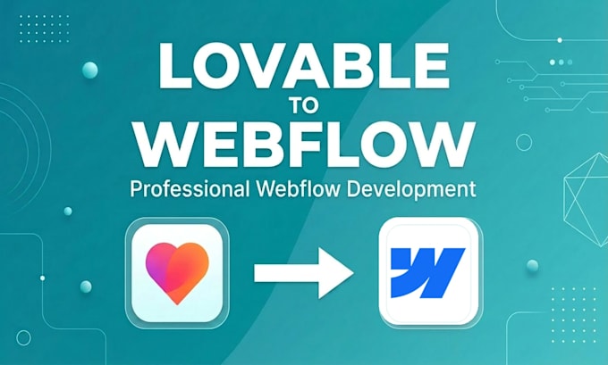 transform your lovable design into a webflow website