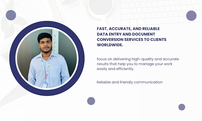 convert PDF, word  and do fast data entry typing work