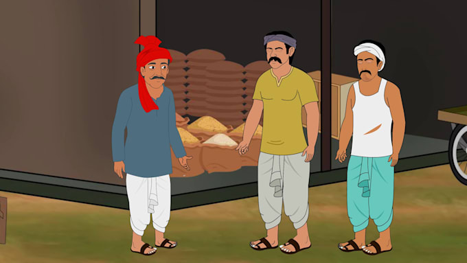 make 2d animation cartoon stories, moral stories, dream toon