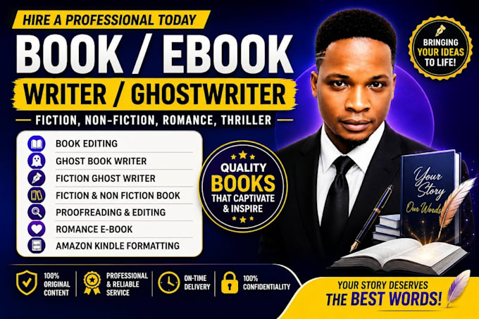be your ebook ghostwriter, ghostwriter, fiction ghostwriter, ghost bookwriter