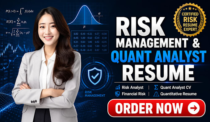 write strong ats risk management resume, quant analyst cv linkedin optimization