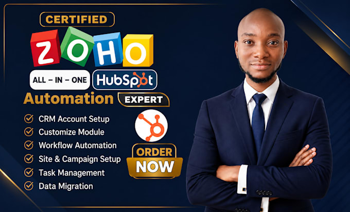 setup and customize zoho one, zoho CRM, automation, workflows, and integrations