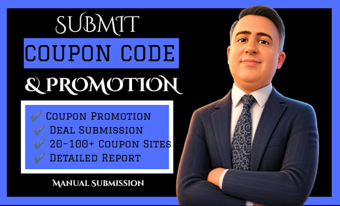 do manual discount code promotion and coupon website submission