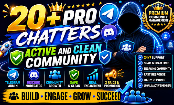 be community manager telegram moderator telegram admin discord moderator