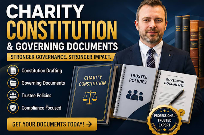 prepare your UK charity constitution and governing documents