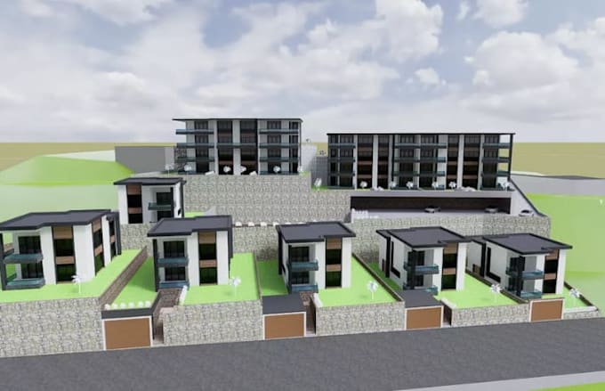 3d model photorealistic landscape exterior rendering autodesk maya 3d printing