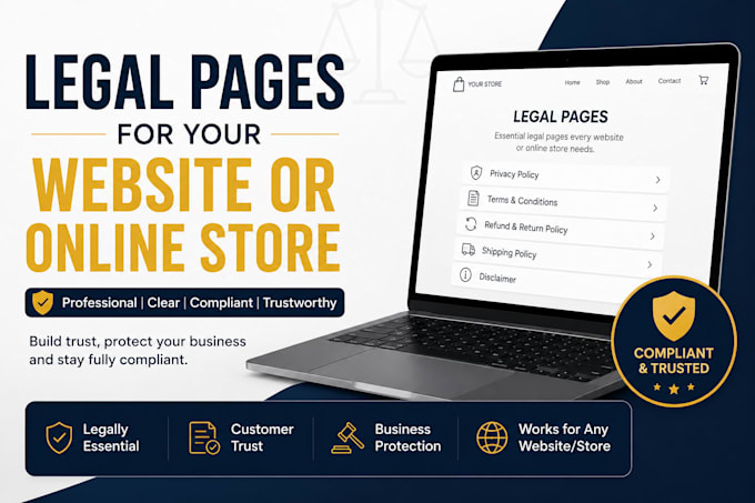 write legal pages for your website or online store