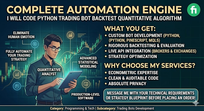 code python trading bot backtest quantitative algorithm