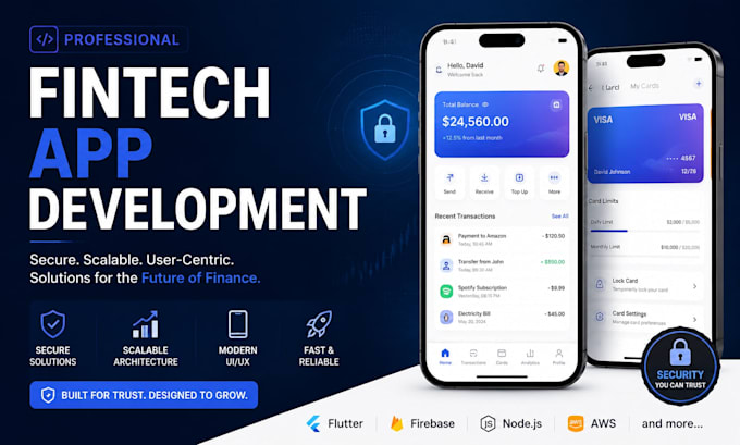 develop a professional fintech app for your business