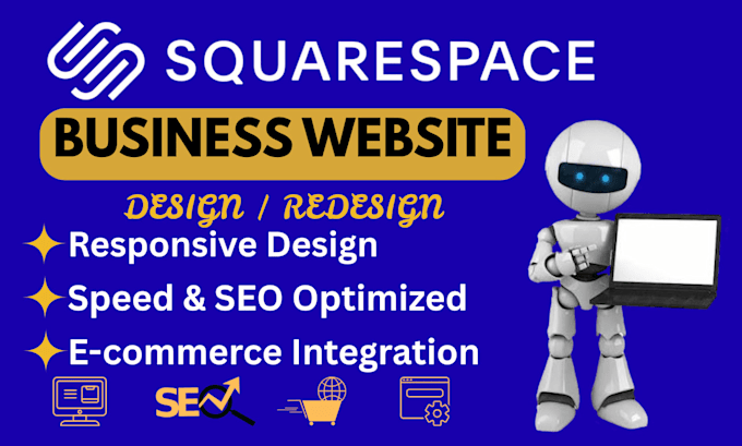 do squarespace business website design or redesign ecommere website