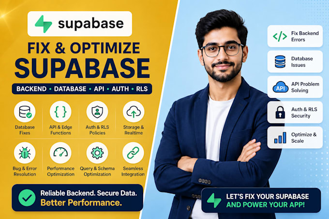 fix supabase backend errors database issues and API problems