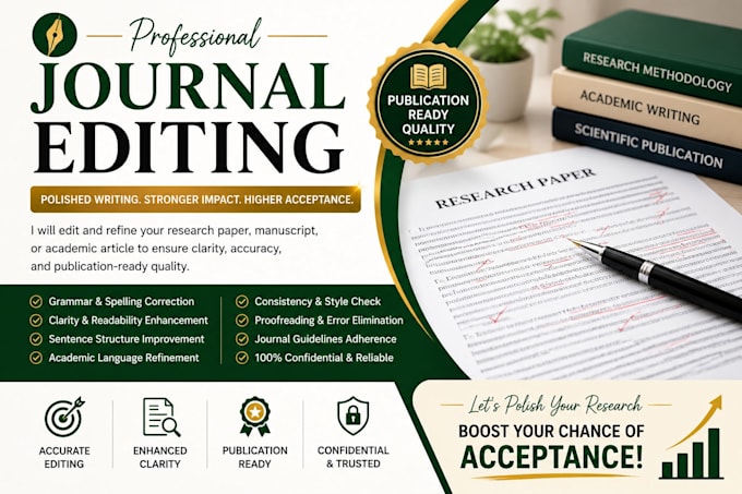 professionally edit, proofread your academic journal article