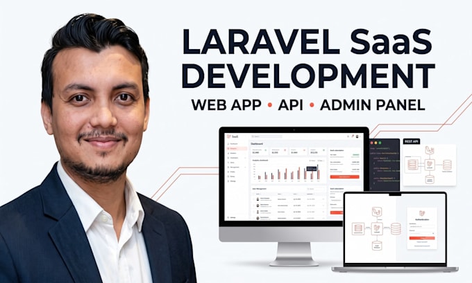 custom laravel saas web application or admin dashboard