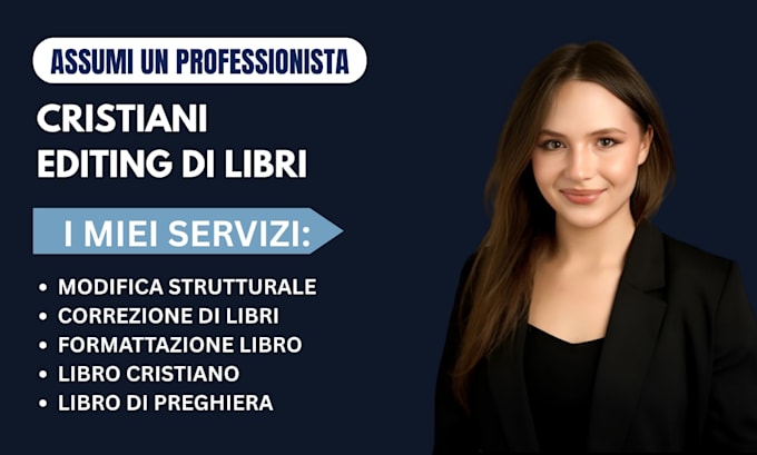 editing strutturale e formattazione di libri cristiani, memorie e preghiere