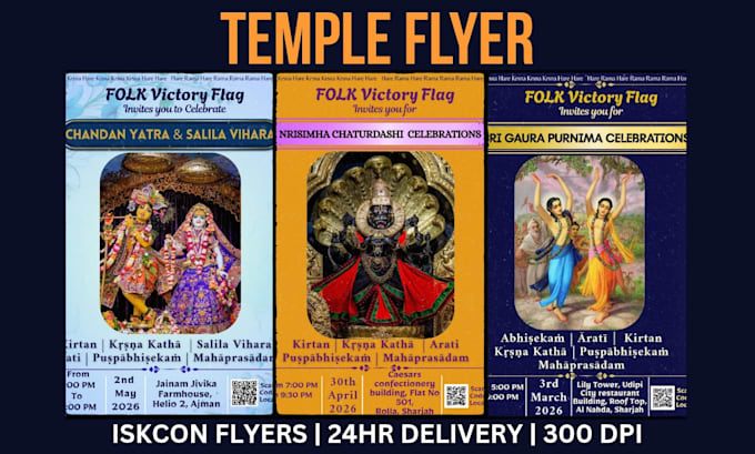 design professional temple flyer  poster