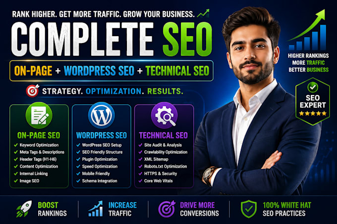 do on page and technical seo for a wordpress website