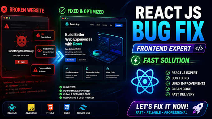solve react js frontend development issues