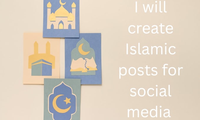 design islamic posts for facebook instagram