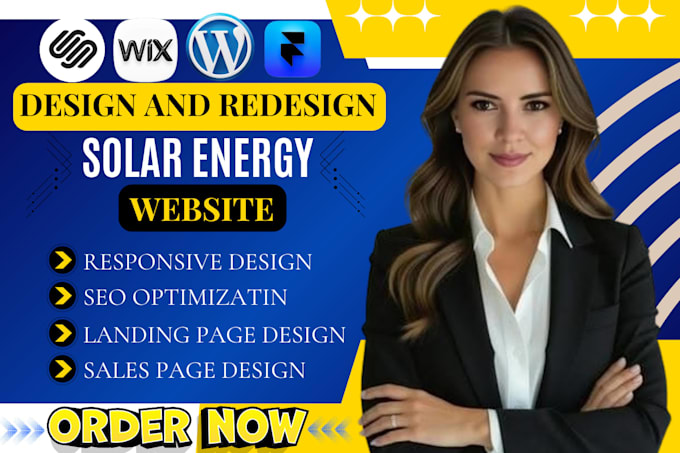 design a solar company website that generates leads