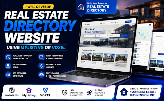 build a real estate directory website using mylisting voxel theme