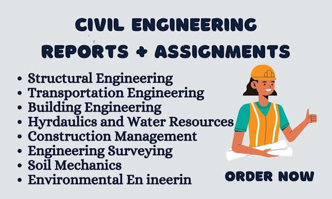 do civil engineering problems and assigment
