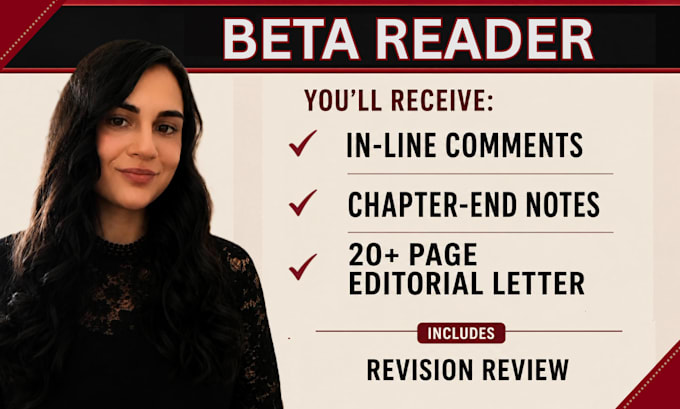 beta read your book as a developmental editor