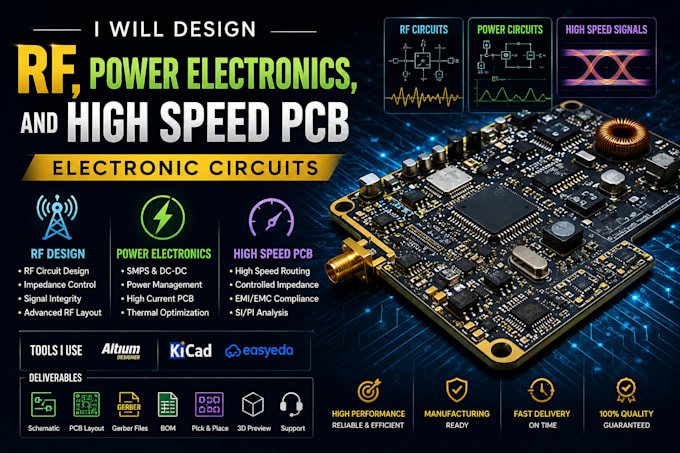 design power electronics, and high speed pcb electronic circuits