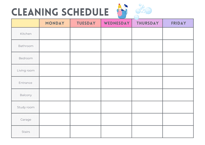 create home checklists and organization templates with canva