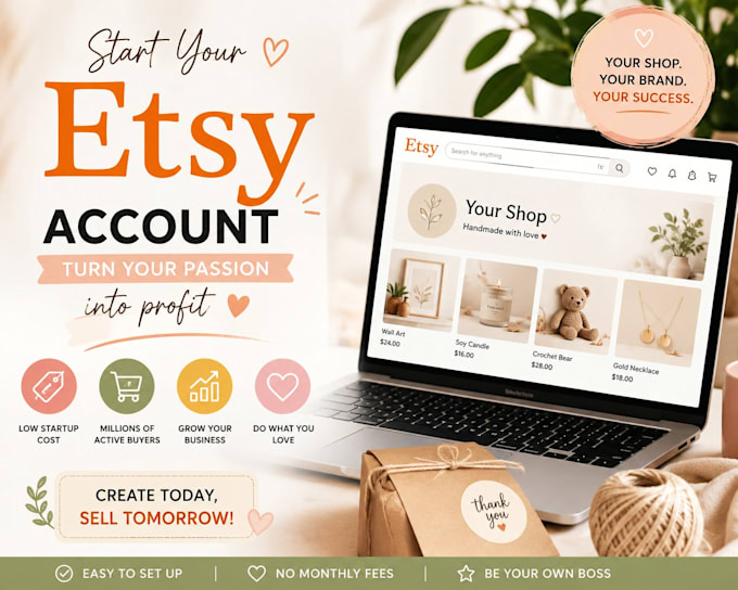 do etsy account creation setup etsy store for etsy listing