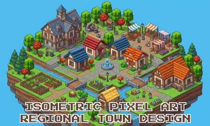 do isometric pixel art tileset pixel tilemap pixel background rpg game assets