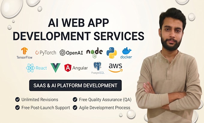 do software development web app ai agent saas as react software developer