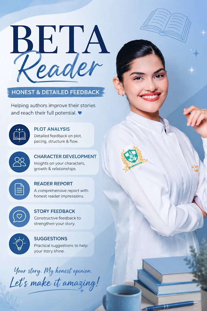 be your beta reader and provide honest feedback