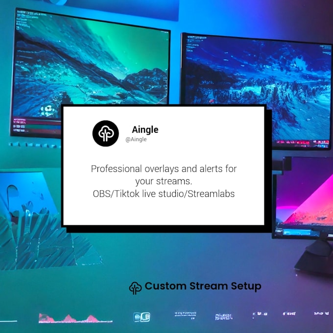 set up your obs, twitch, and tiktok stream