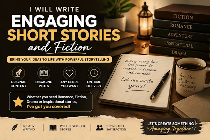 write engaging short stories and fictions