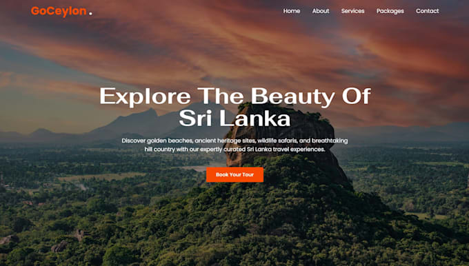 build a modern responsive react landing page