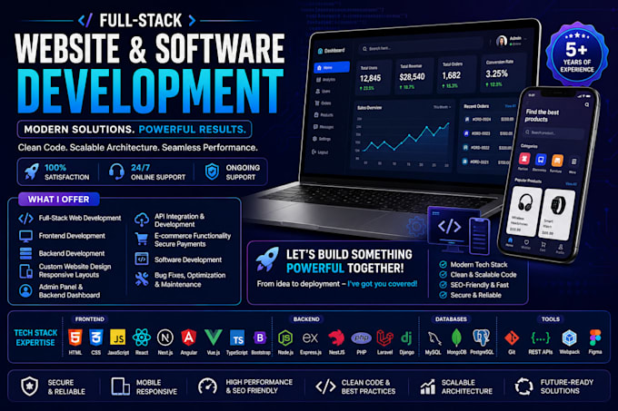 website development as full stack web developer