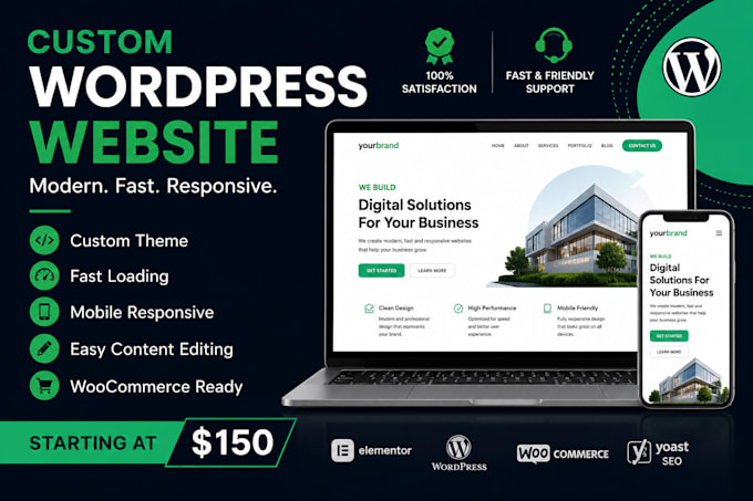 hand code a custom wordpress website without page builders