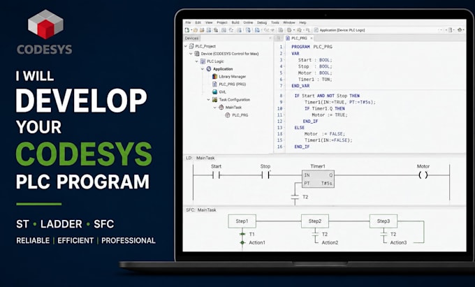 develop your codesys plc program
