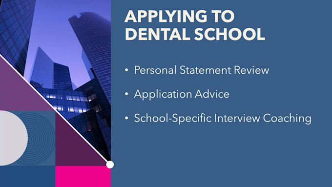 review your dental school personal statement