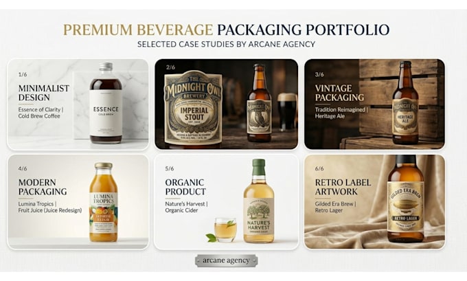 design premium beverage label, bottle label, wine label and packaging design