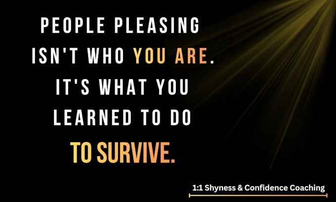 help you with people pleasing and reconnect with yourself